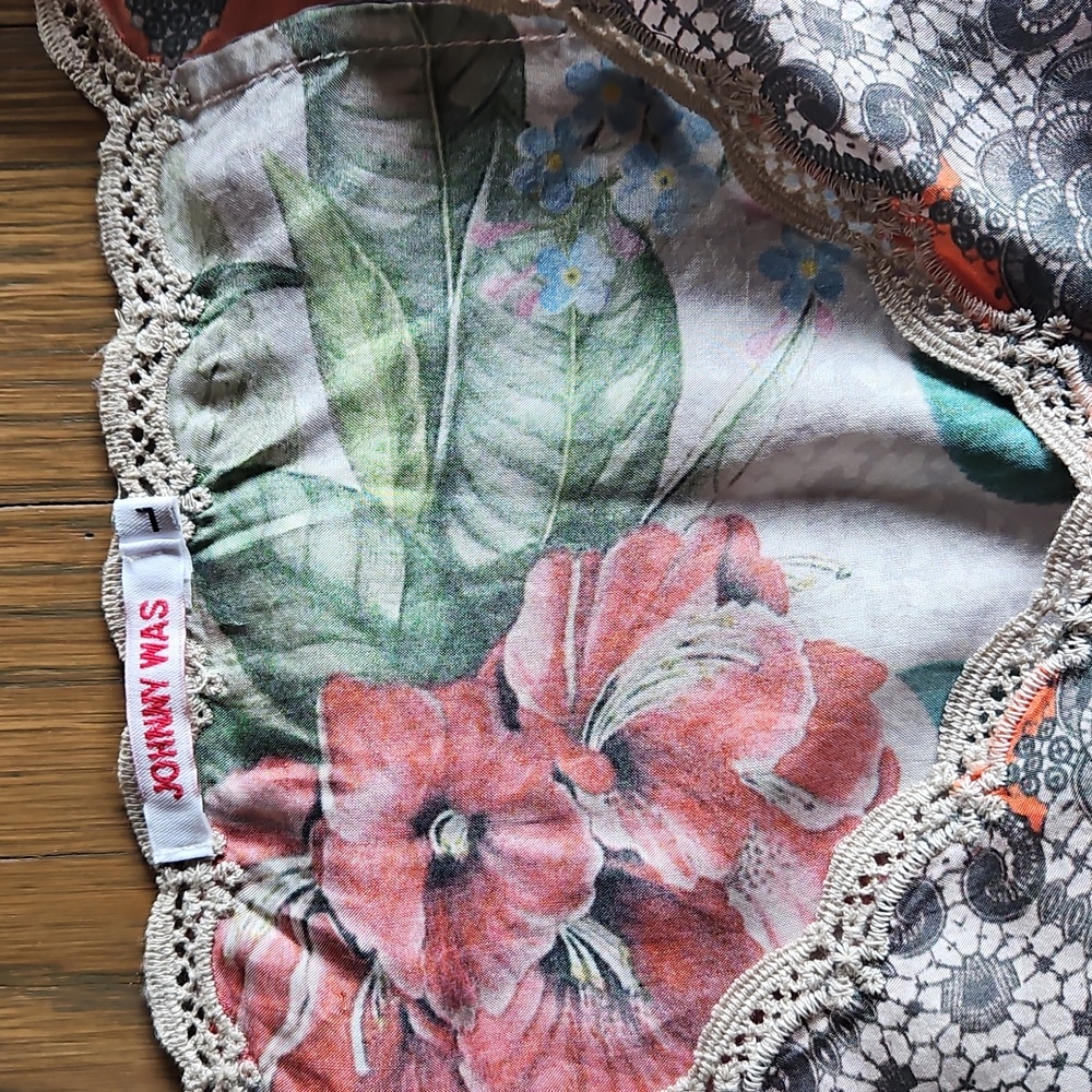 Johnny WAS Flawless Silk Tunic Size L - Picture 5 of 7